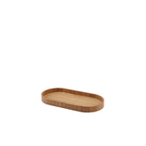 GenWare Oval Light Wood Veneer Tray 23x11cm
